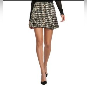 A loves A Black and White Plaid Skirt XS NWT